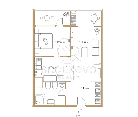 2-х комнатная квартира площадью 67,5 кв.м.