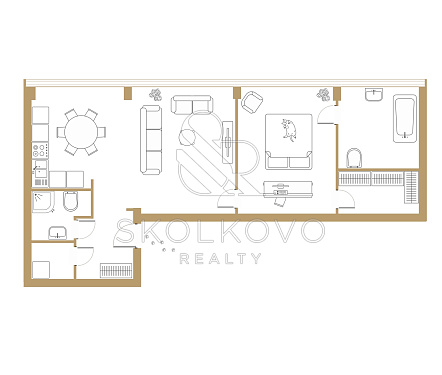 2-х комнатный апартамент площадью 110 кв.м.
