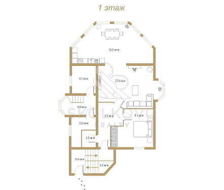 4-х комнатный дом площадью 280 кв.м.