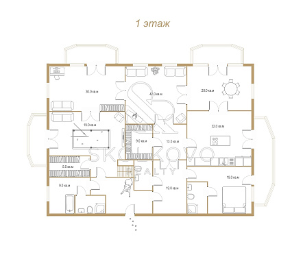 6-и комнатная квартира площадью 480 кв.м.