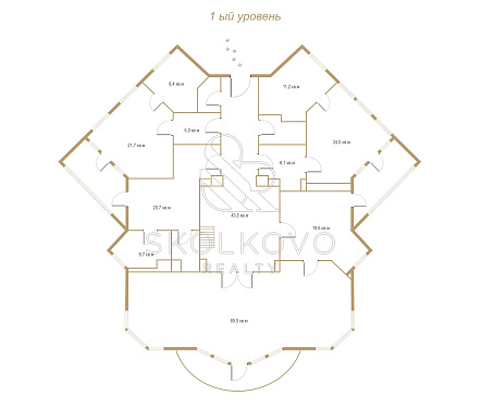 6-и комнатная квартира площадью 364 кв.м.