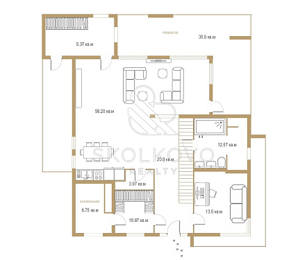 4-х комнатный дом площадью 468 кв.м.