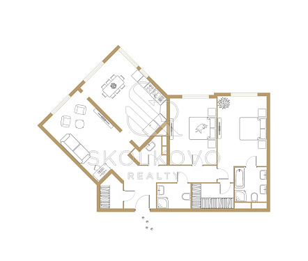 5-и комнатная квартира площадью 149,3 кв.м.