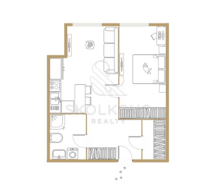 2-х комнатная квартира площадью 38,3 кв.м.