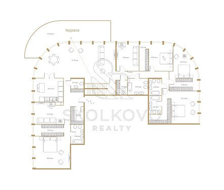 6-и комнатный апартамент площадью 495 кв.м.