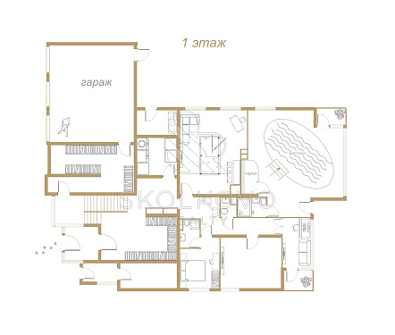 9-и комнатный дом площадью 561,5 кв.м.