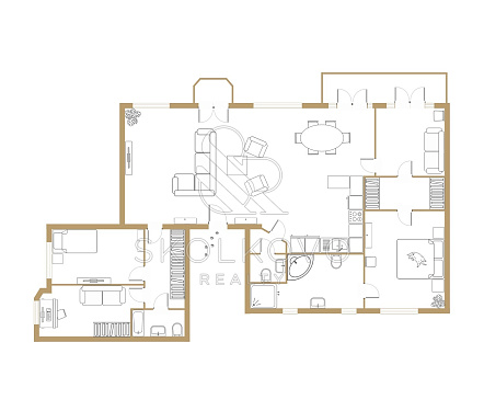 4-х комнатная квартира площадью 135,2 кв.м.