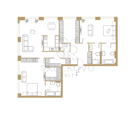 4-х комнатная квартира площадью 160 кв.м.