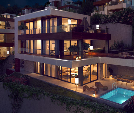  виллы площадью 267 кв.м.