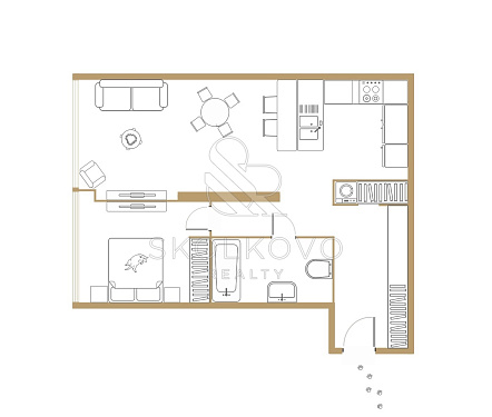 3-х комнатный апартамент площадью 76,1 кв.м.