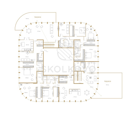 6-и комнатный апартамент площадью 718,1 кв.м.