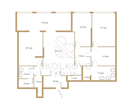 3-х комнатная квартира площадью 130 кв.м.