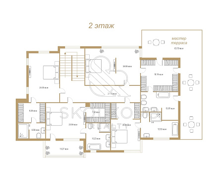 10-и комнатный дом площадью 853 кв.м.