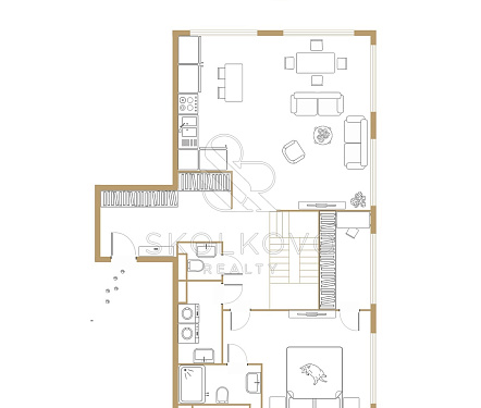 4-х комнатная квартира площадью 165 кв.м.