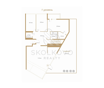 5-и комнатная квартира площадью 241,2 кв.м.