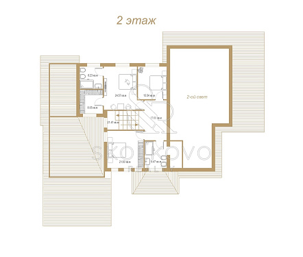 11-и комнатный дом площадью 480 кв.м.