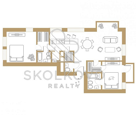3-х комнатная квартира площадью 117 кв.м.