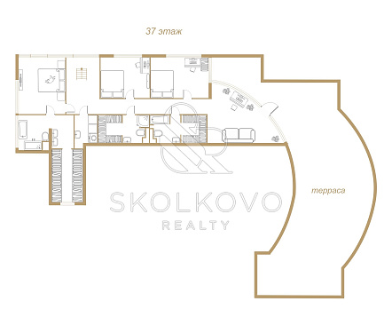 пентхаус площадью 217,6 кв.м.