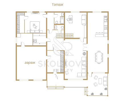 8-и комнатный дом площадью 540 кв.м.