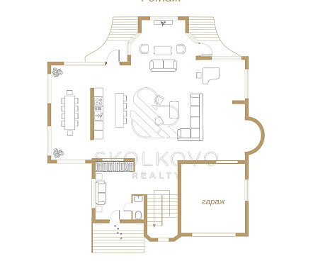 14-и комнатный дом площадью 1074 кв.м.