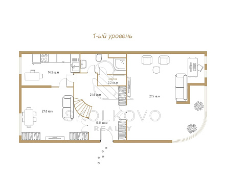 5-и комнатная квартира площадью 243,7 кв.м.