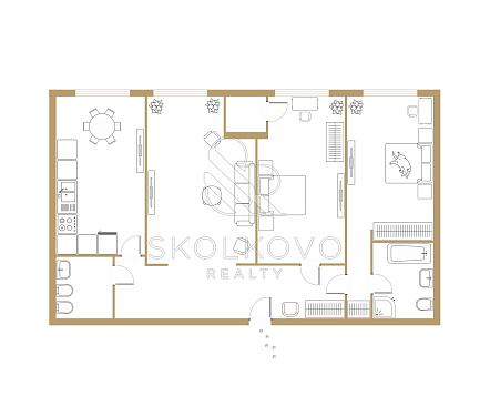4-х комнатная квартира площадью 110 кв.м.