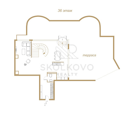  пентхаус площадью 217,6 кв.м.